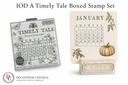 IOD Timely Tale Boxed Stamp Collection 6"x 6" with cases MUST HAVE!