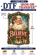 BELIEVE DTF Iron-On Transfer  4.02" x 6"