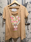 "Flower Child" Tee: A Rare Bird | SM fits up to Large | Last One!