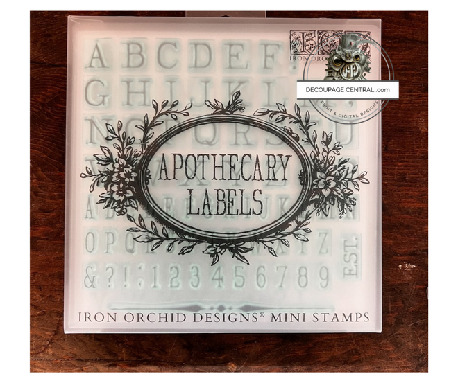 IOD Apothecary Stamp Collection 6"x 6" with cases MUST HAVE!