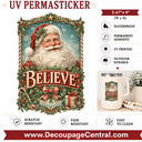 BELIEVE UV DTF PermaSticker 2.67" x 4"