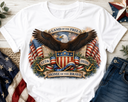 Land of the Free Patriotic DTF Iron-On Transfer – Large Size