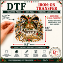 Harlequin Holidays DTF Iron-On Transfer  9.8" × 9.6"