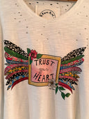 "Trust Your Heart" Tee: A Rare Bird | SM fits up to Large