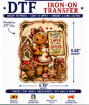 Baked with Love DTF Iron-On Transfer 5.19"x 6.82"