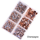 Crystal Rhinestones "Champagne"– Dimensional Finishing Accents (1200 pc Set)