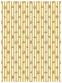 IOD Ditsy Blooms, Paint Inlays 12" x16" Pad, 8 pages.