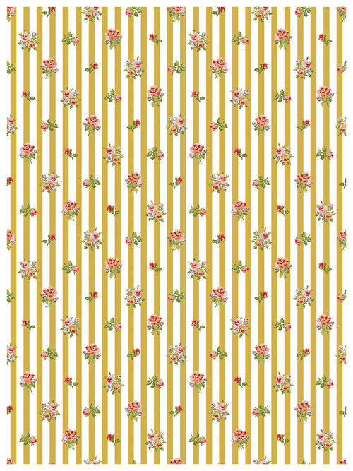 IOD Ditsy Blooms, Paint Inlays 12" x16" Pad, 8 pages.
