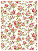 IOD Ditsy Blooms, Paint Inlays 12" x16" Pad, 8 pages.