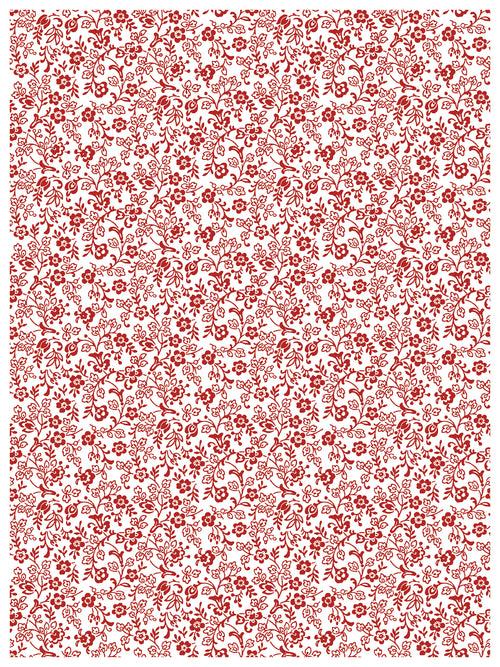 IOD Ditsy Blooms, Paint Inlays 12" x16" Pad, 8 pages.