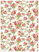 IOD Ditsy Blooms, Paint Inlays 12" x16" Pad, 8 pages.