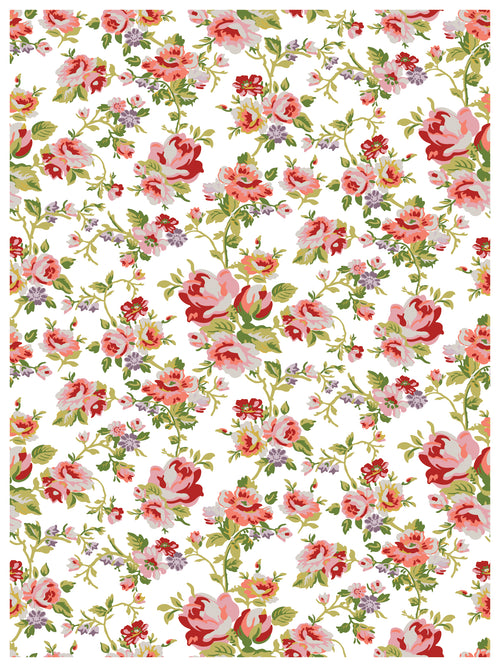 IOD Ditsy Blooms, Paint Inlays 12" x16" Pad, 8 pages.
