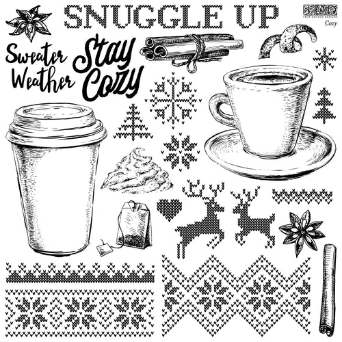 IOD Cozy Stamp Collection 12"x 12"