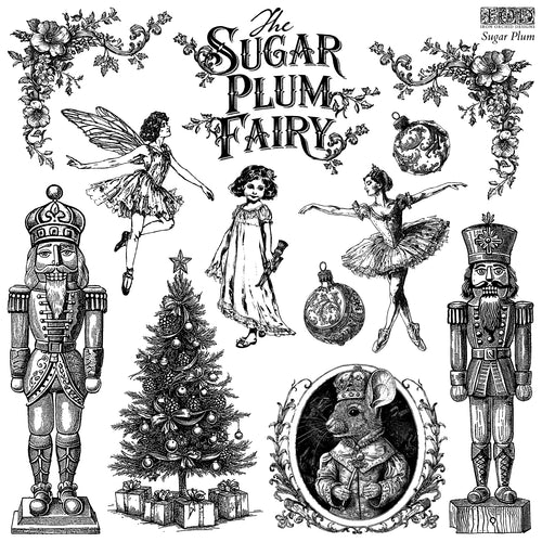 IOD Sugar Plum Fairy Stamp Collection 12"x 12"