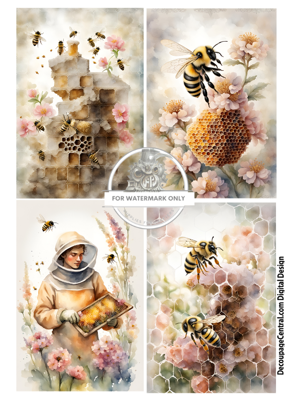 DIGITAL IMAGE: Bees Instant Download