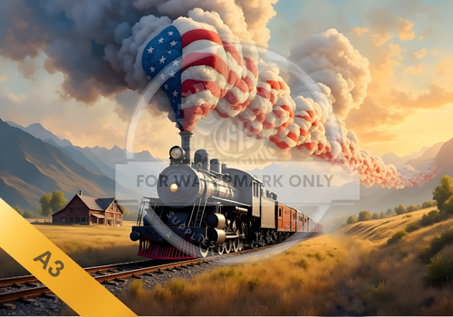 A3 American Steam Rice Paper DC5078