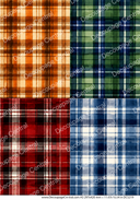 A3 Holiday Tartan Quad Rice Paper DC5219