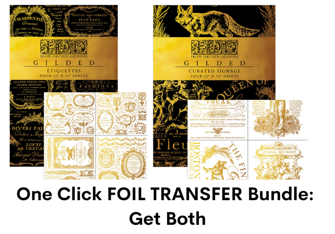 NEW IOD GUILDED TRANSFER BUNDLE: Get Curated Signage AND Etiquettes while they last!