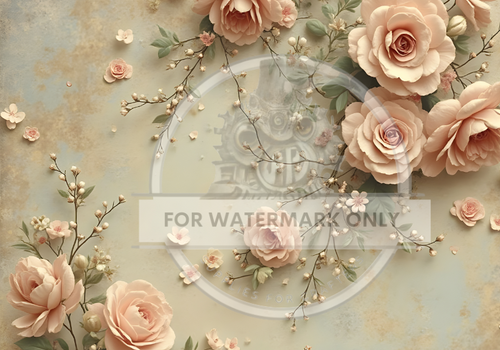 DIGITAL IMAGE: Pink Rose Background