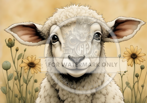 DIGITAL IMAGE: Sheep Closeup