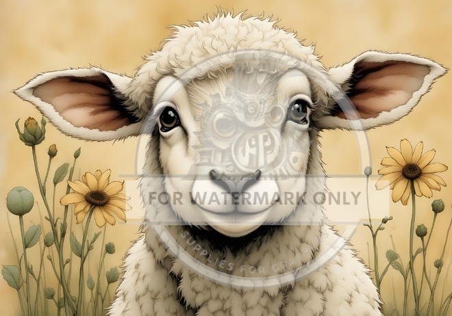 DIGITAL IMAGE: Sheep Closeup