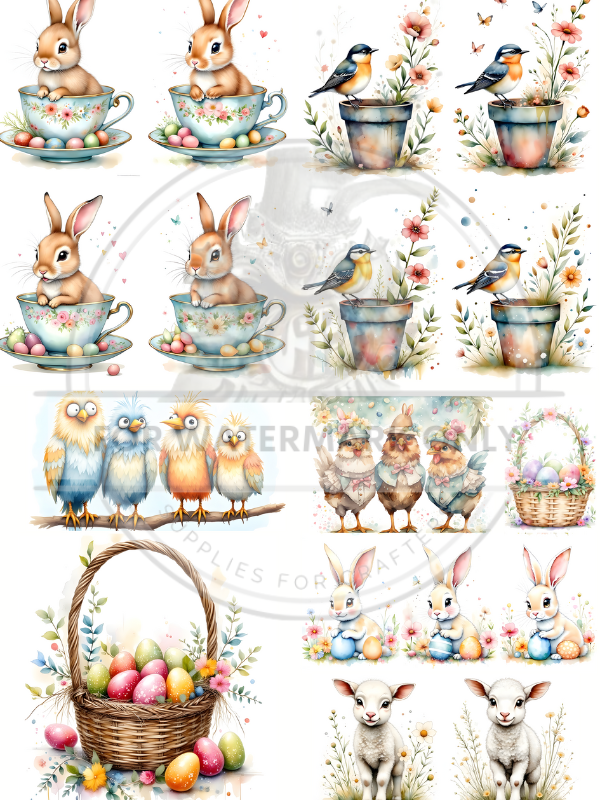 A4 Fun Easter Smalls Mini Rice Paper DC652