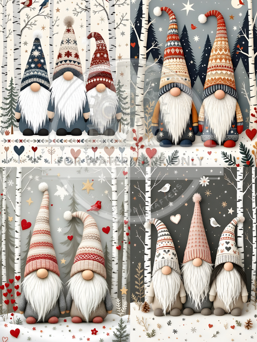 A4 Nordic Gnome Wonderland 2 Rice Paper DC817