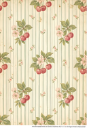 A4 DC967 Cherry Blossom Stripe Rice Paper for decoupage