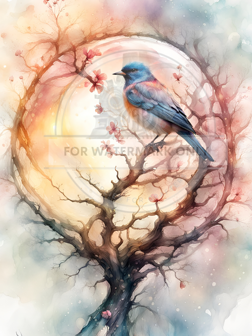 DIGITAL IMAGE: Bird in Sphere Instant Download