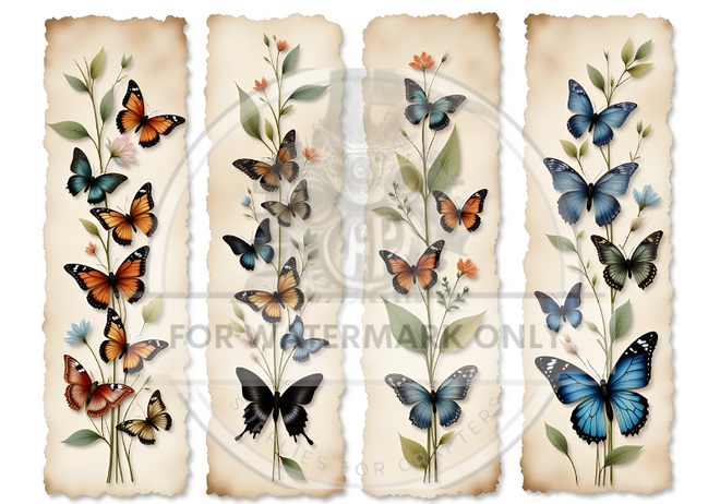 DIGITAL IMAGE: Butterfly Tags