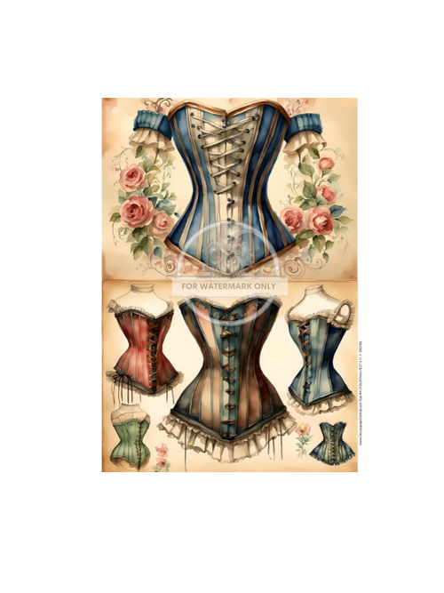 DIGITAL IMAGE: Corsets Instant Download