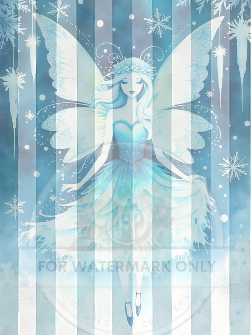 DIGITAL IMAGE:  The Ice Fairy 3 design BUNDLE