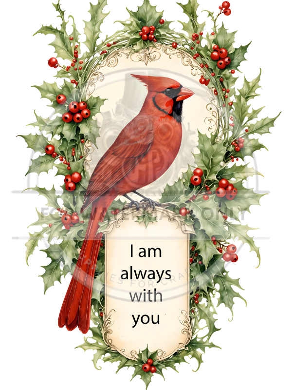 DIGITAL IMAGE: When Cardinals Are Near 2 Image Set  Instant Download