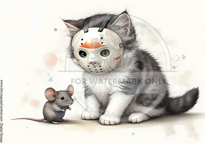 DIGITAL IMAGE: Jason Cat  Instant Download