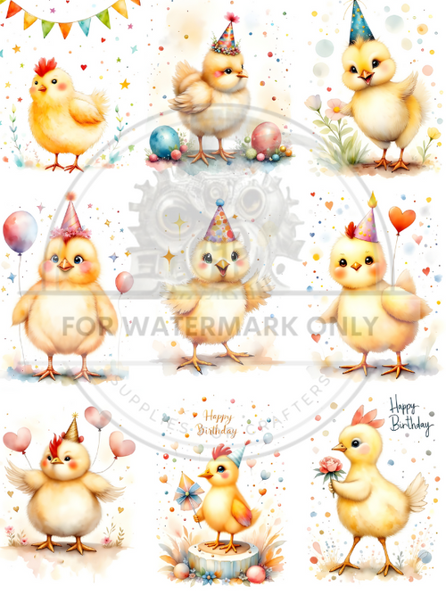 DIGITAL IMAGE: Birthday Chicks!