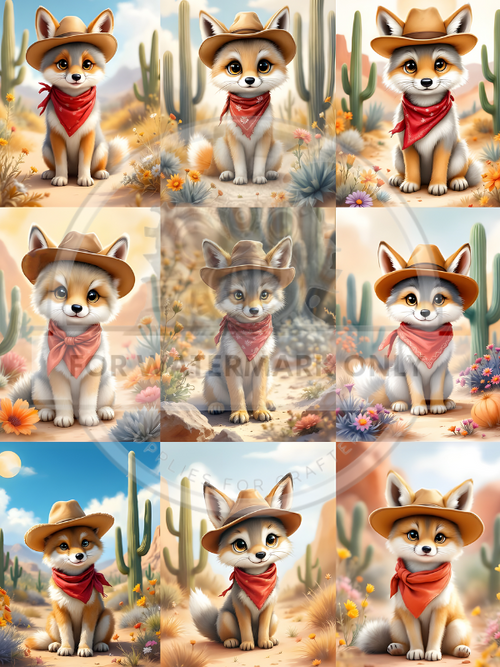 DIGITAL IMAGE: Desert Coyote Multi