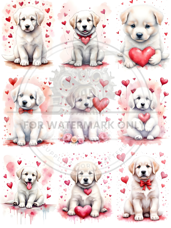 DIGITAL IMAGE: Valentine My Pup