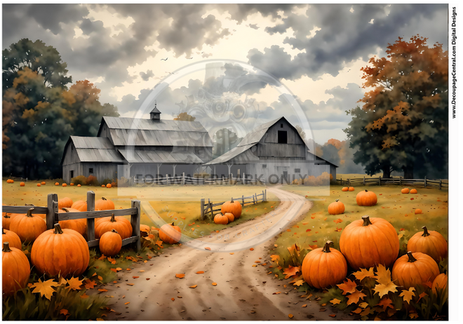 DIGITAL IMAGE:Pumpkin Farm Instant Download