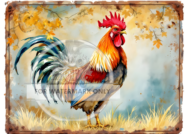 DIGITAL IMAGE: Rusty Rooster
