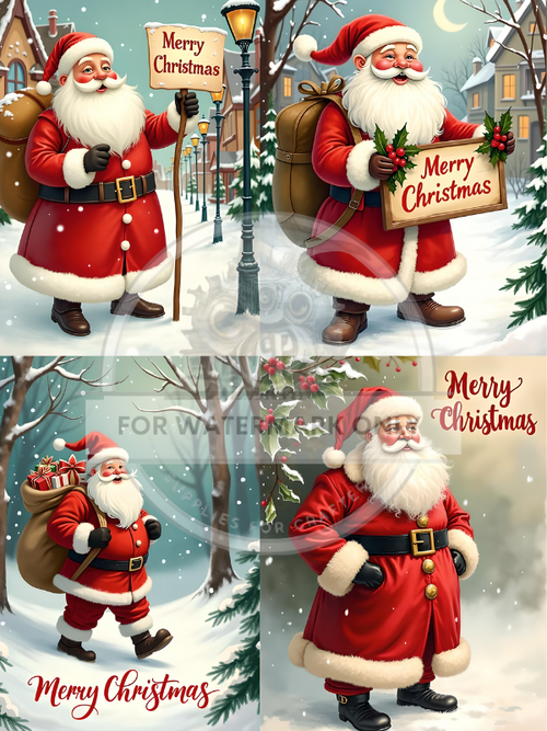 DIGITAL IMAGE: Santa Says Instant Download