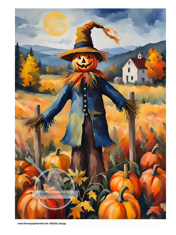 DIGITAL IMAGE: Scarecrow Instant Download