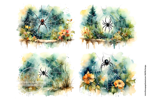 DIGITAL IMAGE: Spider Quad Instant Download