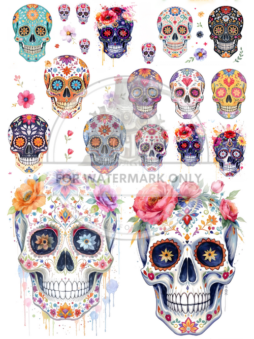 DIGITAL IMAGE: Digital Sugar Skull Overload
