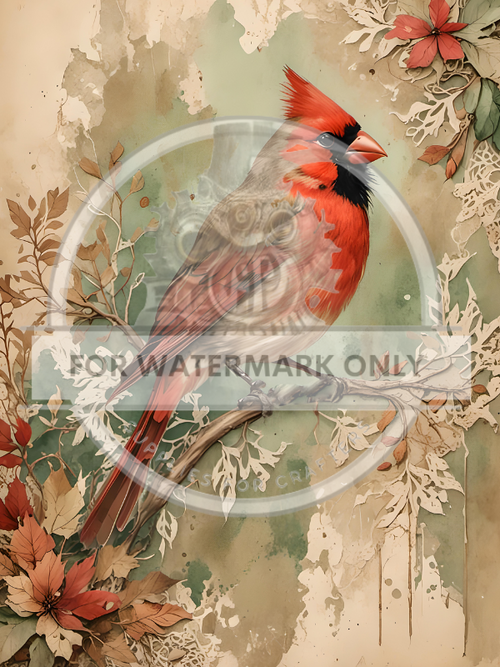 DIGITAL IMAGE: Vntage Cardinal