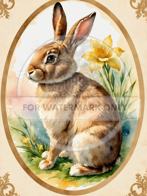 DIGITAL IMAGE: Bunny in Frame