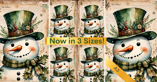 Bundle: Snowman Closeup trio. All 3 designs in one click!