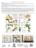IOD Flora Parisiensis, Rub on Transfer 12" x16" Pad, 4 pages