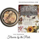 IOD Flowers by the Poets , Rub on Transfer 12" x16" Pad, 8 pages
