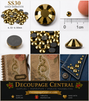 SS30  Hotfix Large Crystal Rhinestones "Gold Hematite" | 288 pieces