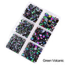 Soft Crystal Mix  "Green Volcanic"– Dimensional Finishing Accents (1200 pc Set)